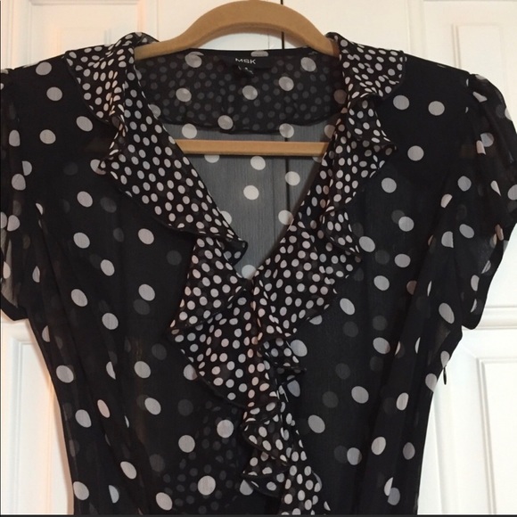 MSK Dresses & Skirts - MSK Polka Dot Dress Size 8